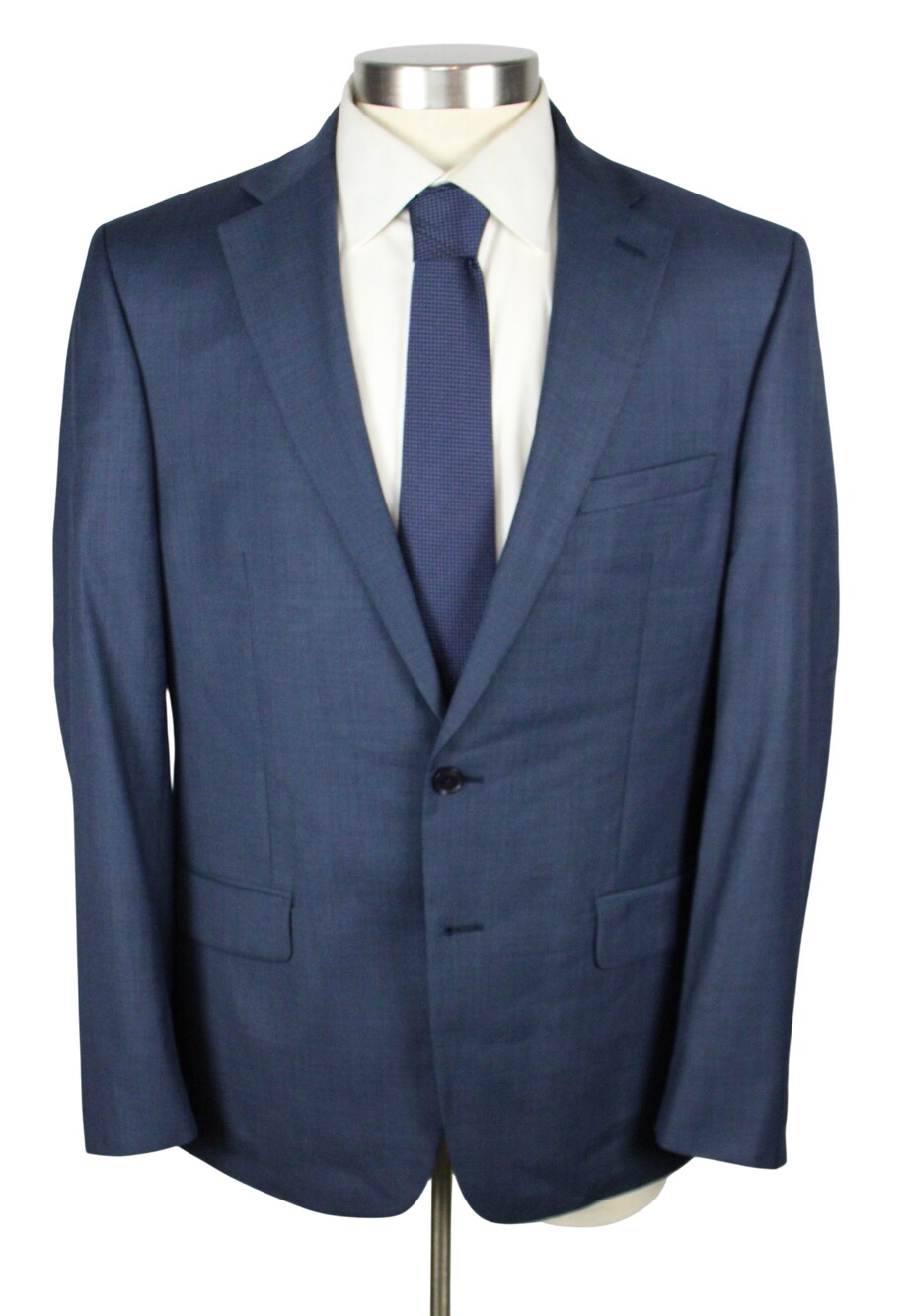 Calvin Klein Suit Jacket Mens 44 R Blue Wool X Slim Fit Stretch Blazer Jacket